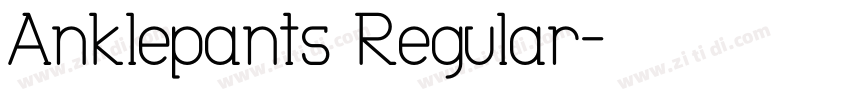 Anklepants Regular字体转换